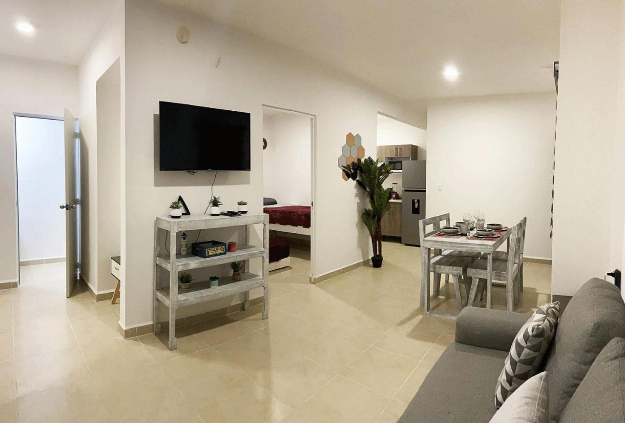 Angels Beach Condo Con Piscina, Parking Y Parque Плайя-дель-Кармен Екстер'єр фото