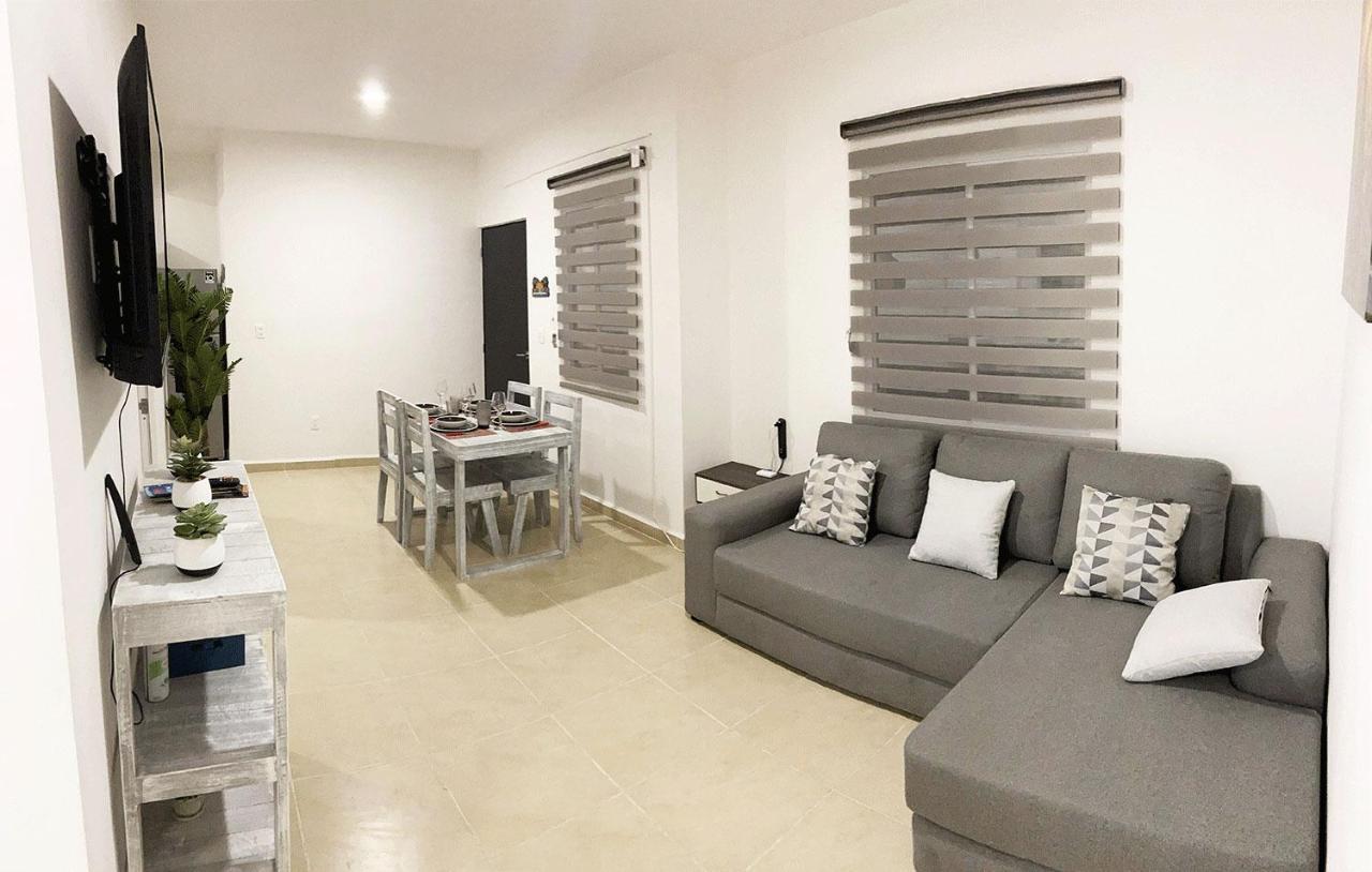 Angels Beach Condo Con Piscina, Parking Y Parque Плайя-дель-Кармен Екстер'єр фото
